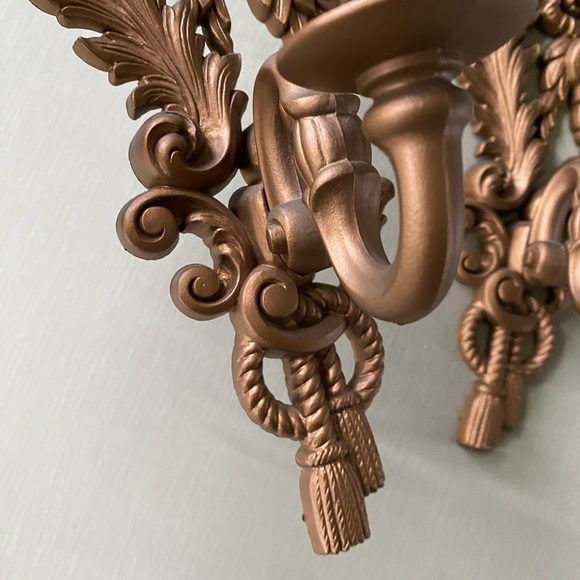 1962 Burwood Ornate Candle Sconces - Picture 4 of 10